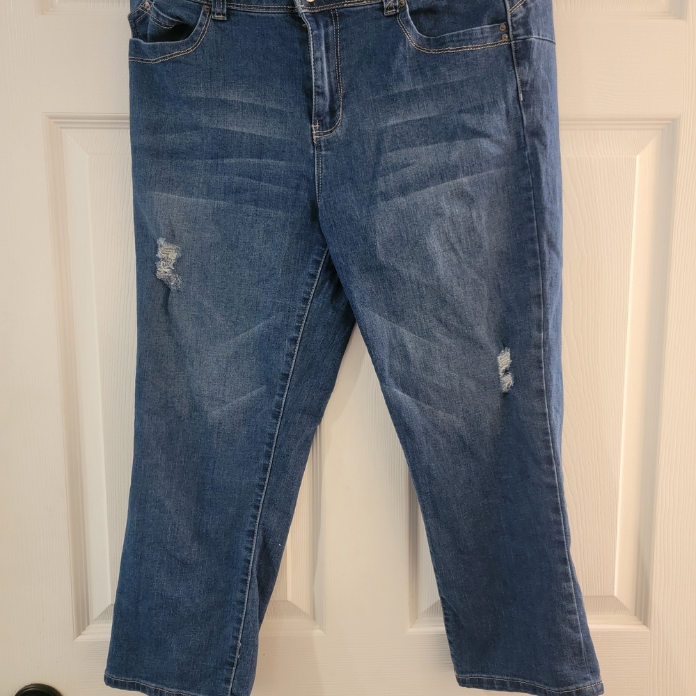 YMI Want A Better Butt Jeans. Stretch. Size 11/30. Distressed.